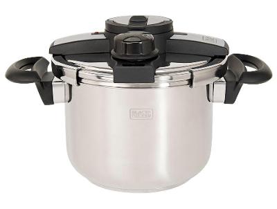 Panela de Pressão Black+Decker Inox 6L Fundo Triplo Galaxy Pro