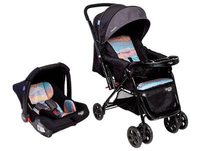 Carrinho de Bebê com Bebê Conforto Cosco Kids Reverse 0 a 15kg