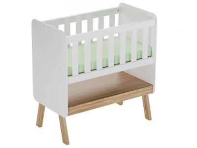 Berço Branco e Amêndoa Moveis Peroba Carinho