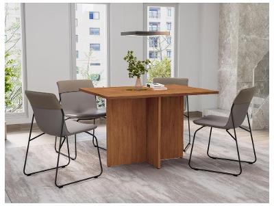 Mesa de Jantar 4 Lugares Retangular Cedro Casa D Paris