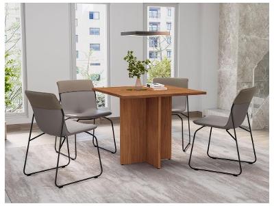 Mesa de Jantar 4 Lugares Retangular Cedro Casa D Paris