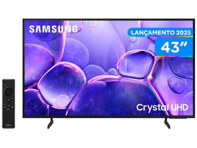 Smart TV 43" Samsung 4K UHD Crystal UHD UN43U8600FGXZD Tizen Bixby 3 HDMI