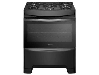 Fogão 5 Bocas Continental Inox Preto FC5GB