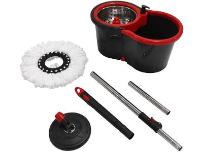 Mop Giratório Powermaid Giratório Pro Preto e Vermelho