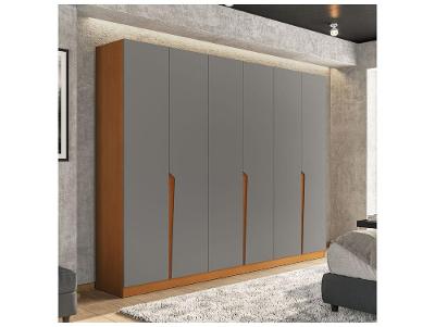 Guarda-roupa Casal 4 Gavetas 6 Portas Politorno Porto