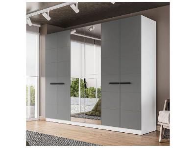 Guarda-roupa Casal com Espelho 4 Gavetas 6 Portas Politorno Lisboa