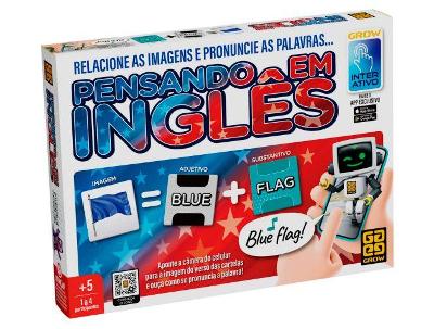 Jogo Pensando em Inglês Tabuleiro Grow 