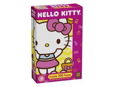 Quebra-cabeça 100 Peças Hello Kitty Puzzle Grow