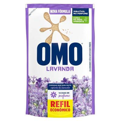 Sabão Líquido OMO 62696678 Refil Explosão de Lavanda 900ml