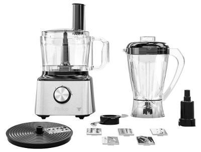 Multi Processador de Alimentos Philco 1000W Preto e Prata PMP10A 7 Funções 103301060