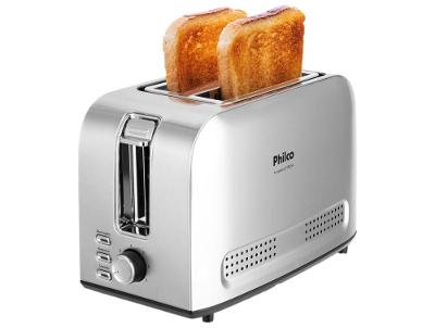 Torradeira Philco Inox 2 Fatias 7 Níveis de Tostagem PTR03A 56201043
