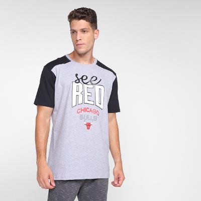 Camiseta NBA Chicago Bulls Raglan Masculina