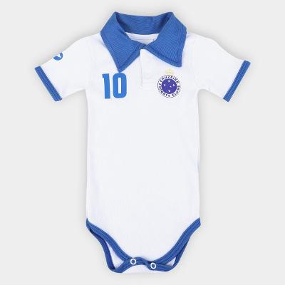 Body Polo Cruzeiro Infantil Torcida Baby Logo