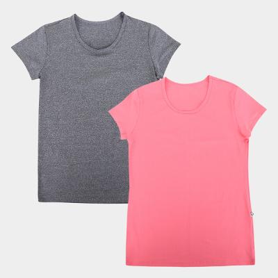 Kit Camiseta Estilo Do Corpo Dry Uv35 C/2 Feminina
