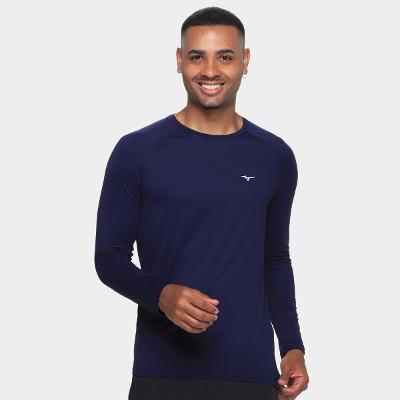 Camiseta Mizuno Run Pro Uv Manga Longa Masculina