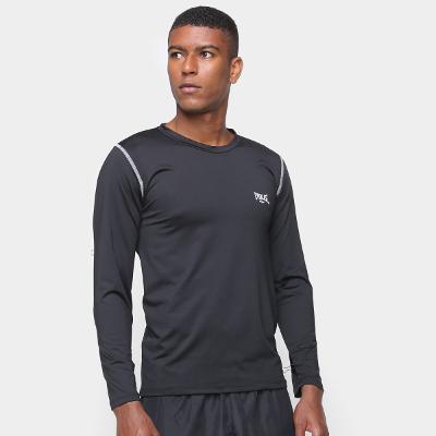 Camiseta Everlast Costura Aparente Logo Manga Longa Masculina