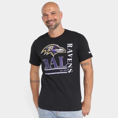 Camiseta Nike NFL Baltimore Ravens Triblend Logo Masculina