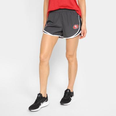 Bermuda Nike San Francisco 49ers Drop 2 Logo Tempo Feminina