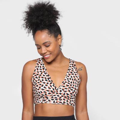 Cropped Tricats com Amarração Texture Feminino