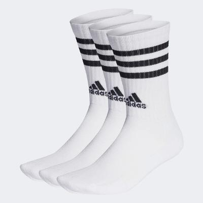 Kit Meia Adidas Cano Alto 3 Listras c/ 3 Pares