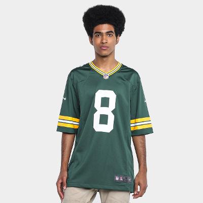Camiseta Nike Green Bay Packers Josh Jacobs n° 8 Game Masculina