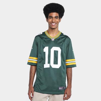 Camiseta Nike Green Bay Packers Jordan Love n° 10 Game Masculina
