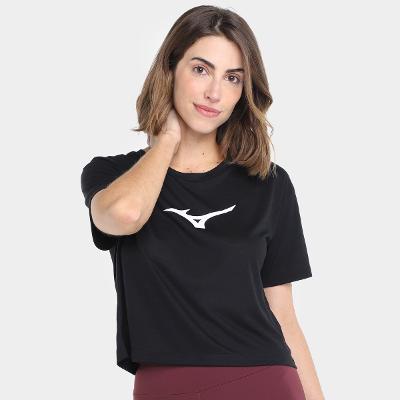 Camiseta Cropped Mizuno Feminina