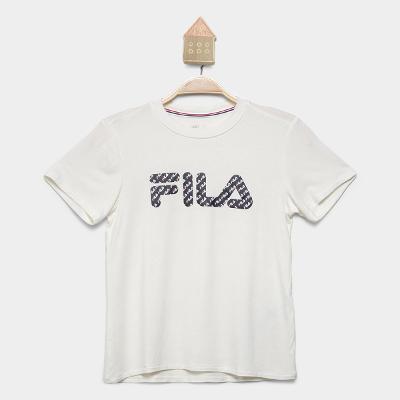 Camiseta Infantil Fila Letter Slim Menina