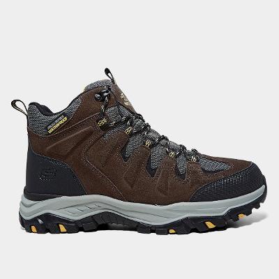 Bota Couro Skechers Rickter Branson Masculina