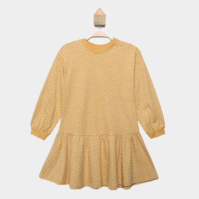 Vestido Infantil Hering Manga 3/4 Poá