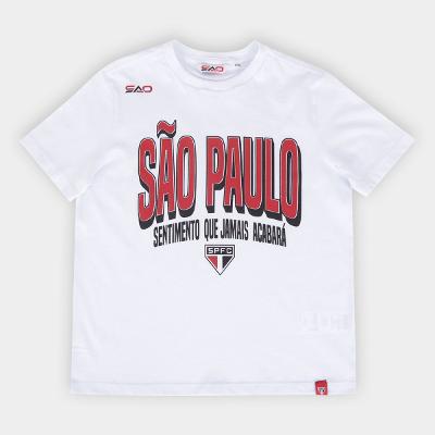 Camiseta São Paulo Infantil Casual Menino