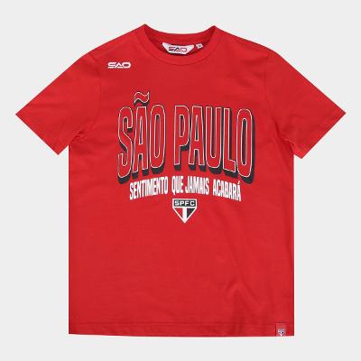 Camiseta São Paulo Infantil Casual Menino