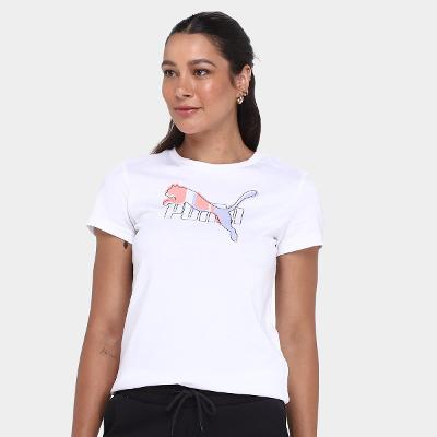 Camiseta Puma Logo Lab Feminina