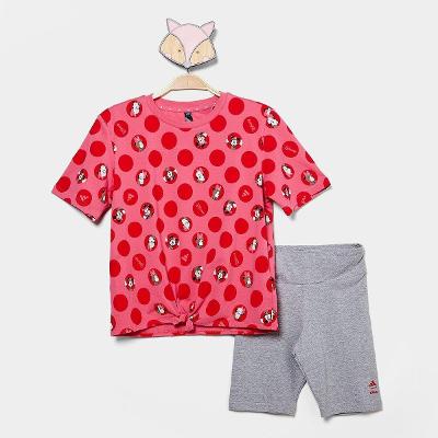 Conjunto Infantil Adidas Minnie Menina