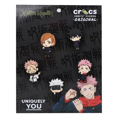 Kit Acessório Para Crocs Infantil Jibbitz Jujutsu Kaisen 5 Peças