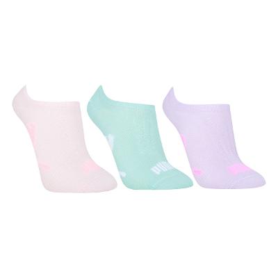 Kit Meia Puma Invisível Esportiva C/ 3 Pares Feminina