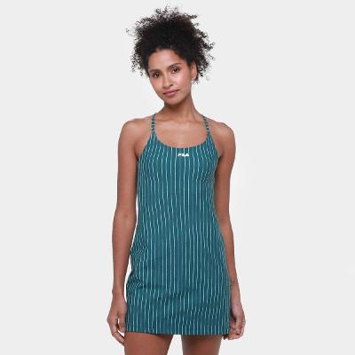 Vestido Fila Future Curto Sports Pinstripes Flow