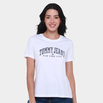 Camiseta Tommy Jeans Varsity Tee Feminina