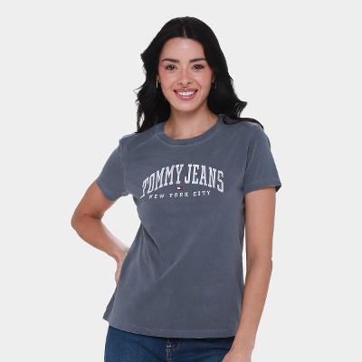 Camiseta Tommy Jeans Varsity Tee Feminina
