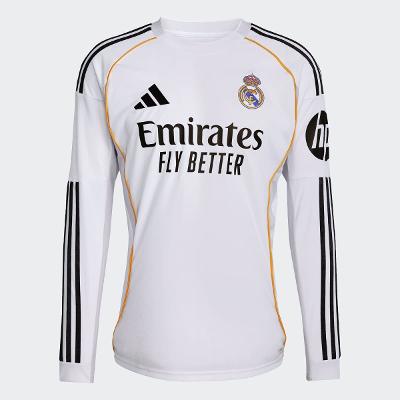 Camisa Real Madrid Manga Longa Home 25/26 s/n Torcedor Adidas Masculina