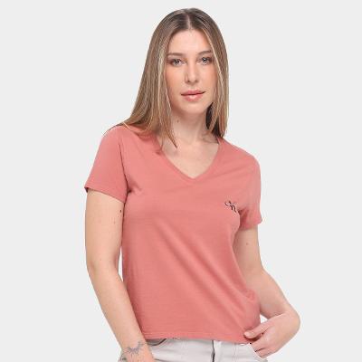 Camiseta Calvin Klein Decote V Reissue Feminina