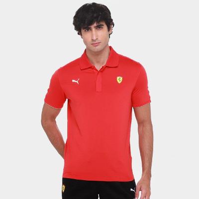 Camisa Polo Puma Ferrari Race Cloudspun Masculina