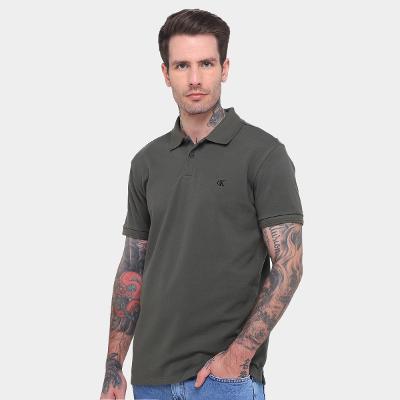 Camisa Polo Calvin Klein Logo Bordado Masculina