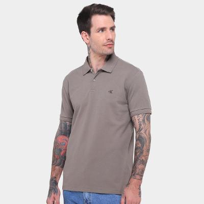 Camisa Polo Calvin Klein Logo Bordado Masculina