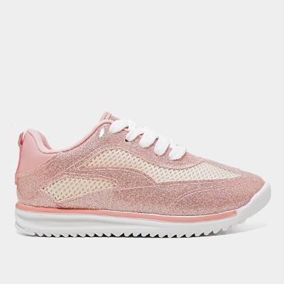 Tênis Infantil Molekinha Jogging Brilho Menina