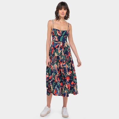 Vestido Farm Cropped Voo dos Passáros