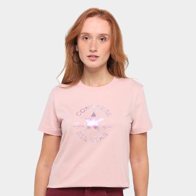 Camiseta Converse Patch Log Fit Feminina
