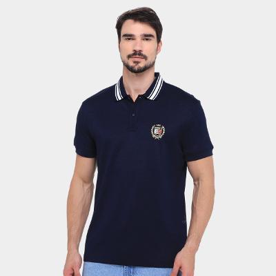 Camisa Polo Tommy Hilfiger Varsity Masculina