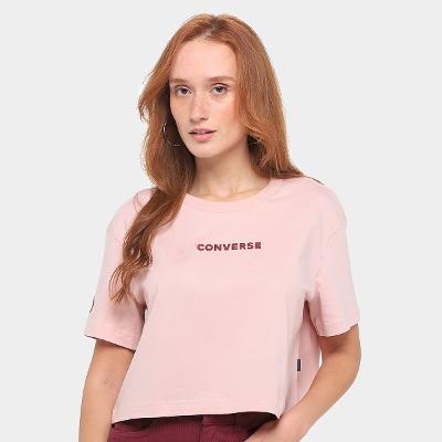 Camiseta Converse Cropped Puff Oversize Feminina