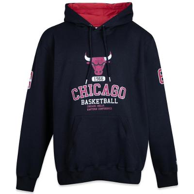 Moletom New Era Plus Size Canguru Fechado Chicago Bulls Plus Size